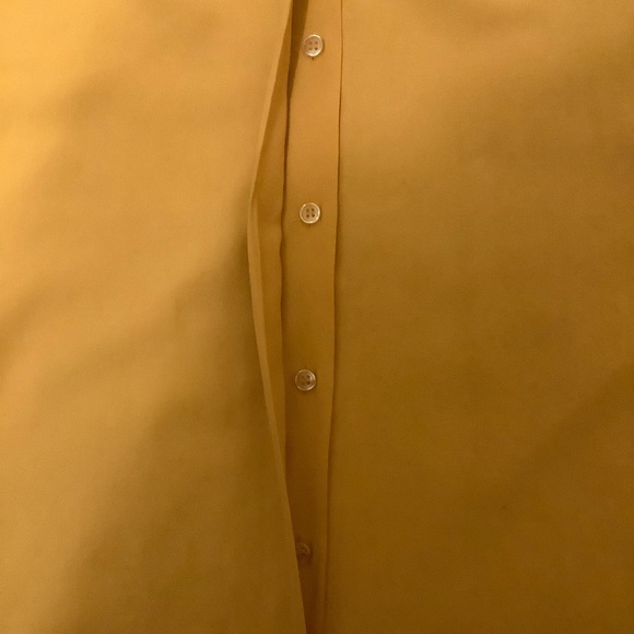 REITMANS EASYWEAR VINTAGE YELLOW BUTTON UP LONG SLEEVE BLOUSE/ Size M - Picture 9 of 13